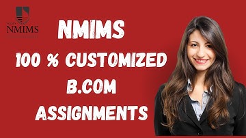 SVKM Narsee Monjee BBA 1st Sem Solved Assignments I NMIMS Customized assignments
