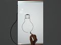 drawing of a light bulb #easy #shorts #howtodraw #simple #ytshorts #electricbulb #art #lineart