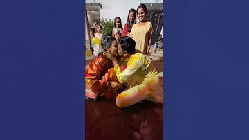 😘1st Kiss In Lips❤after marriage ❤wedding videos ##shortsweddingvideos#wedding