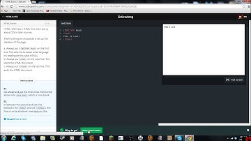 Lets Learn HTML & CSS Episode 1! (CodeCademy)
