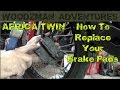 Africa Twin How to Replace your Brakes ~ Motorcycle Brake Pads Front & Rear Install ~ Honda CRF1000L