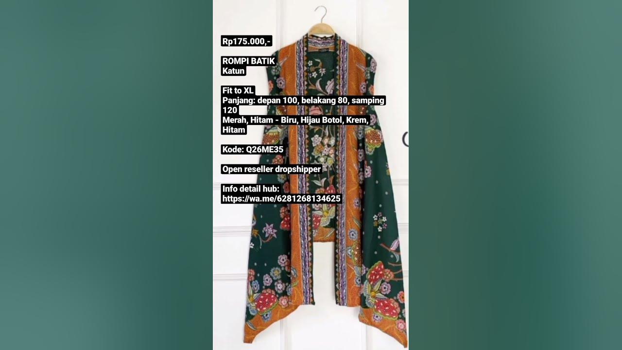 rp175-000-rompi-batik-katun-fit-to-xl-kode-q26me35-youtube