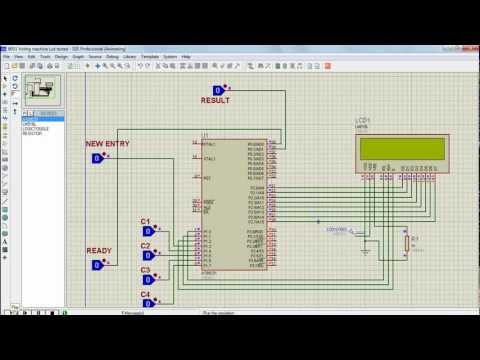 LCD based voting machine using 8051