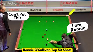 Ronnie O'Sullivan 50 Genius Shots !!