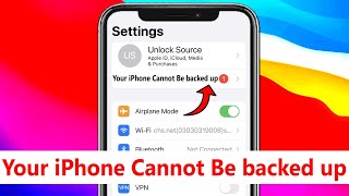your iPhone cannot be backed up | iPhone cannot be backed up problem notification won&#39;t go away Fix