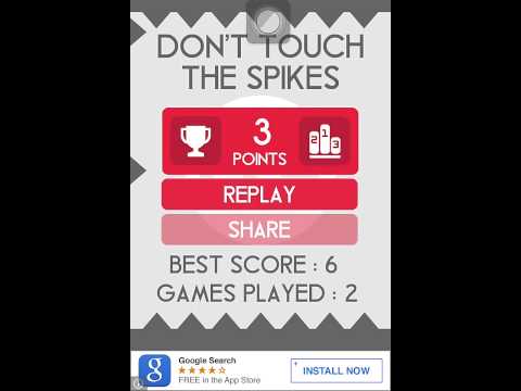 Don't Touch The Spikes Gameplay and Highscore