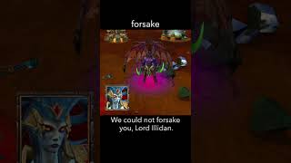 forsake — WarCraft 3 dialogue scene