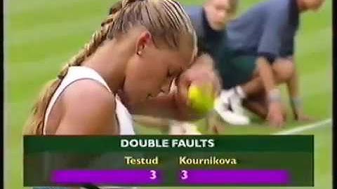 Anna Kournikova vs Sandrine Testud 2000 Wimbledon R1