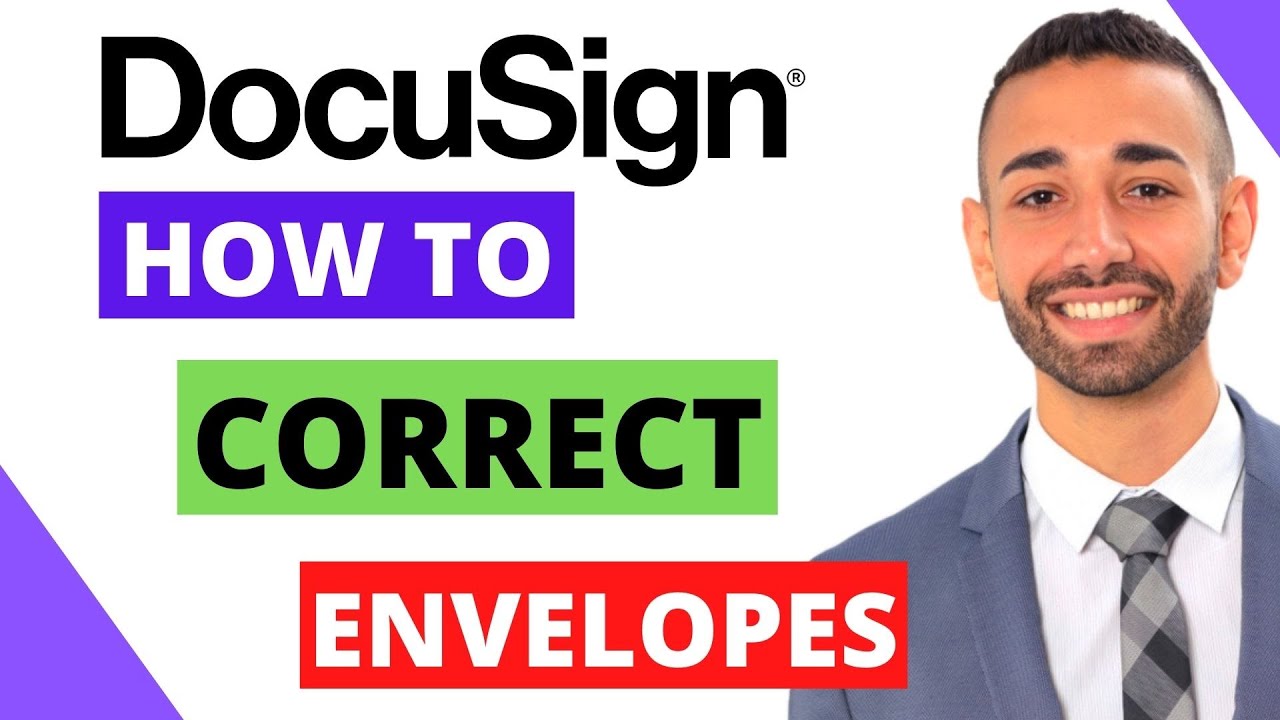 DocuSign Tutorial How To Correct Envelopes In DocuSign STEP BY STEP