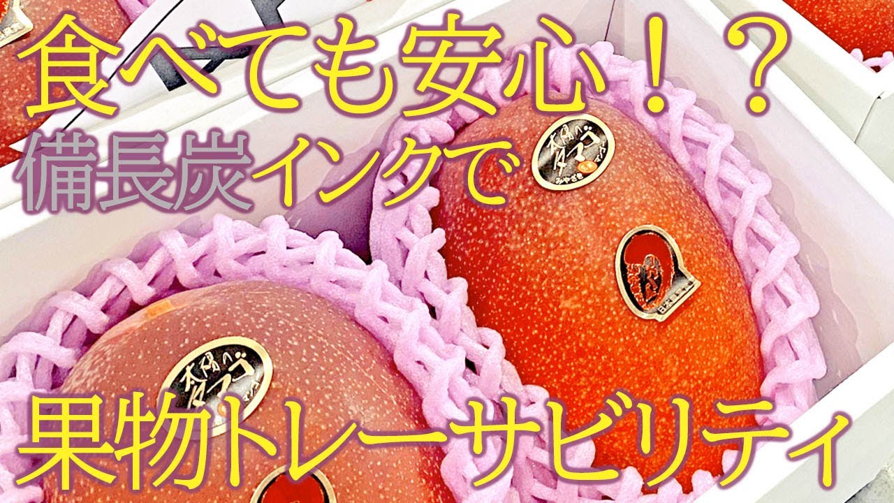 ご導入事例】「可食性備長炭インク」でトレーサビリティを！ 宮崎県JA