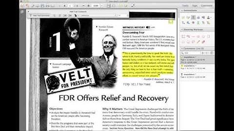 Adobe Reader XI Annotation Tools