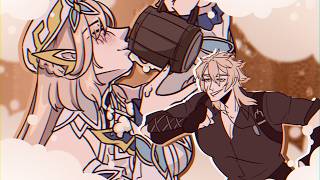 YES! HELP ME! ♡ グリズリーに襲われたら♡  [Genshin Impact meme]