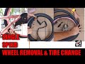 FIXHACKDIY - Single speed bike tire change - wheel removal 16&quot; tube replacement