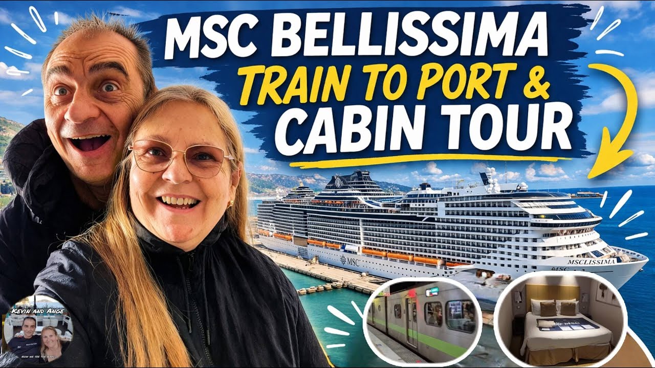 MSC Bellissima Cruise | Easy Train Transfer + Cabin Tour