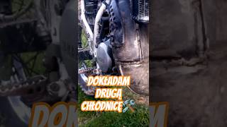 Montaż drugiej chłodnicy w Yamaha DT 125 🛠️ #yamahadt #mechanik #garaż #enduro