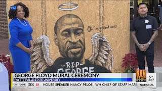 George Floyd mural ceremony at Fayetteville State University