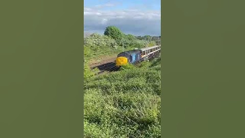 Class 37 800 stopping at Crewe station