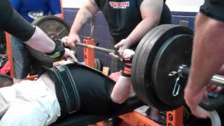 Bob Bassman - 385 bench press 9-17-11 Kingdom Power Gym