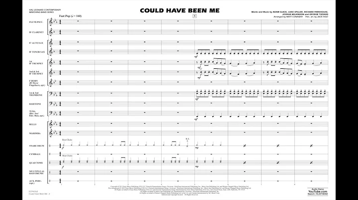 Could Have Been Me (from Sing 2) arranged by Matt ...