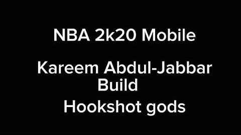 NBA 2k20 Mobile-Kareem Abdul Jabbar Post up build