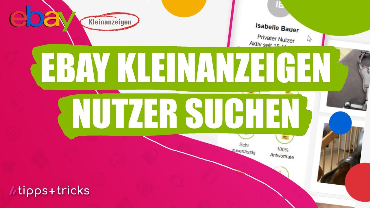 Kleinanzeigen: Nutzer suchen - so geht's