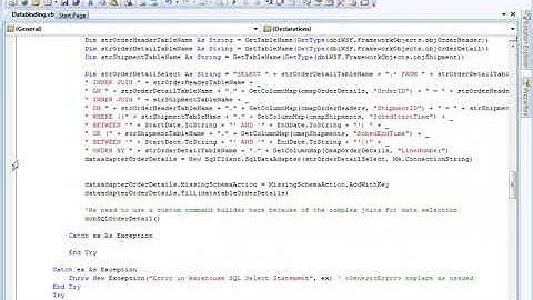 Warehouse Scheduling Framework Data Binding - Connections and Types