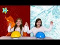 😱 DESAFIO QUENTE VS FRIO 🔥VS ❄️ JÉSSICA GODAR, LAURINHA E HELENA E GABRIEL