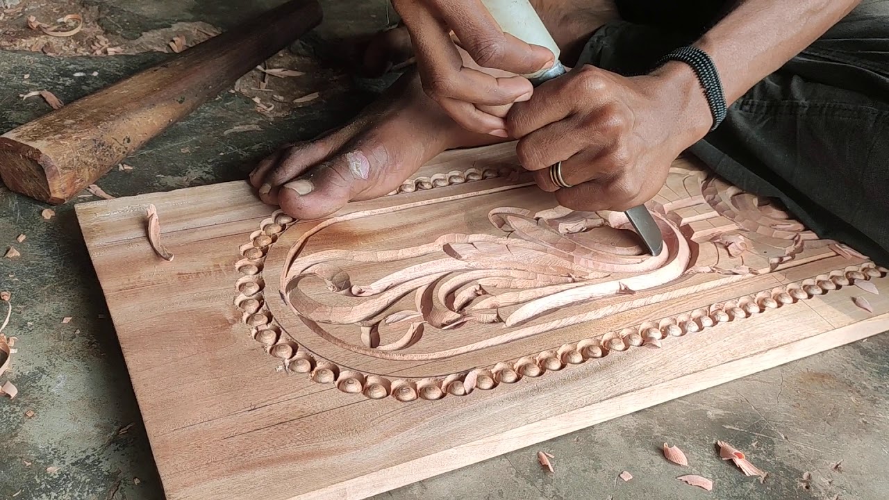 Wood Art By Hand Tools by Skilled Workers।Hand Made Wood Design by