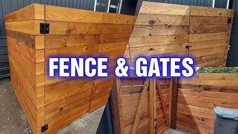 Installing a Fence & Gate. Timelapse