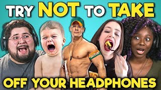 College Kids React To Try Not To Take Off Your Headphones Challenge #2