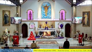 7:30am 5 Sunday of Lent. Holy Mass at St. Faustina Parish in Chicago - 03.22.2026
