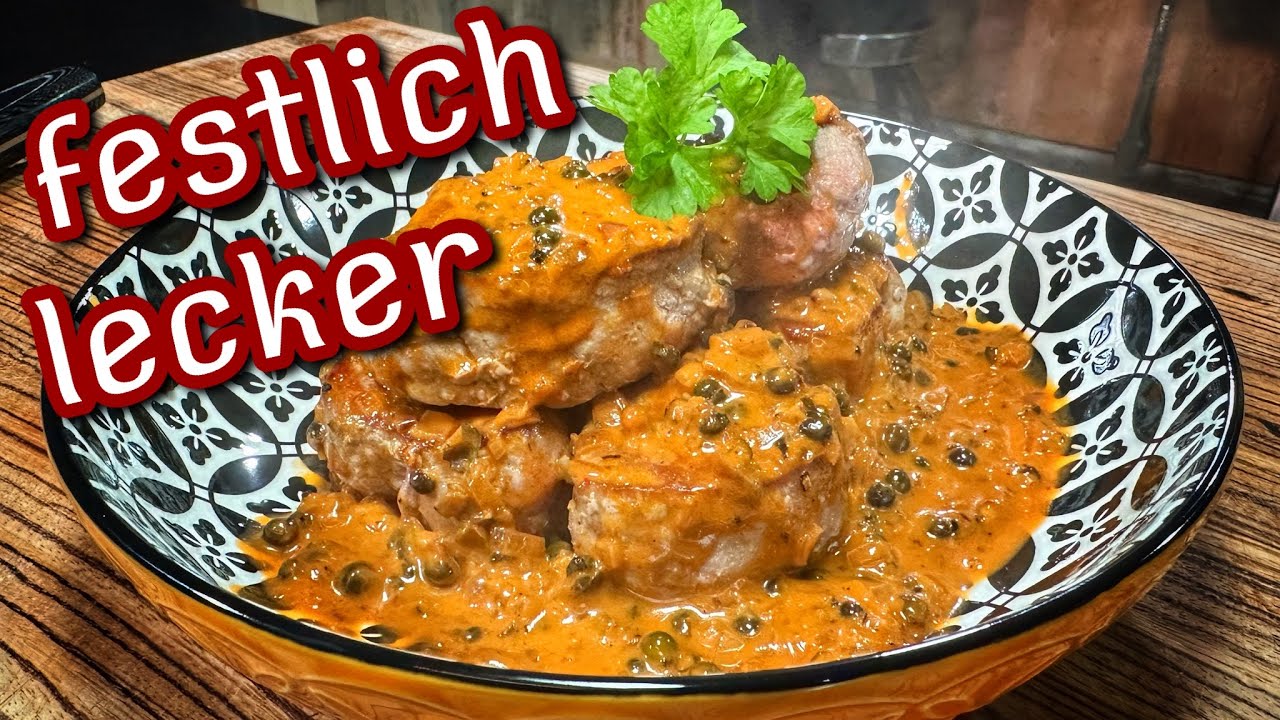 Schweinemedallions in Pfefferrahmsauce - Westmünsterland BBQ