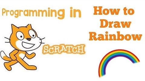 How to draw rainbow in scratch/rainbow project in scratch/coding for rainbow in scratch.