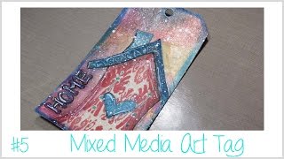 Mixed Media Art Tag - Home