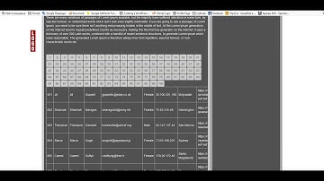 Javascript functionality / import a table from a json file