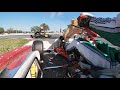 KA100 Senior Ocala Gran Prix USPKS Sunday Final Onboard (Last Lap Crash!!!)