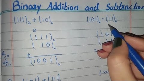 Binary Addition and Subtraction, Binary Addition and Subtraction in Urdu