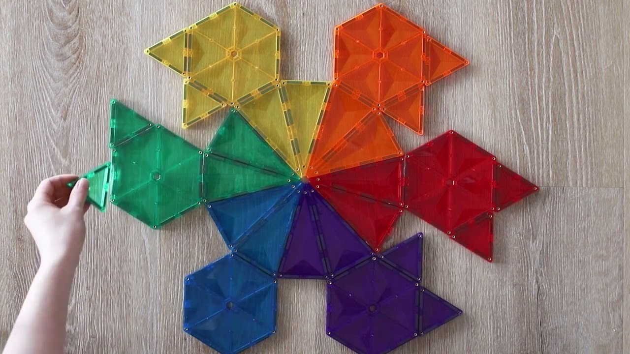 Connetix magnetklotsid Rainbow Geometry 30 osaline