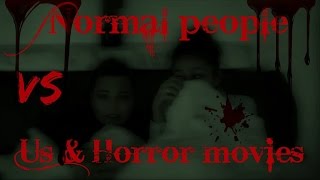 Horror movie night! Normal people VS us | Fattofitmomah