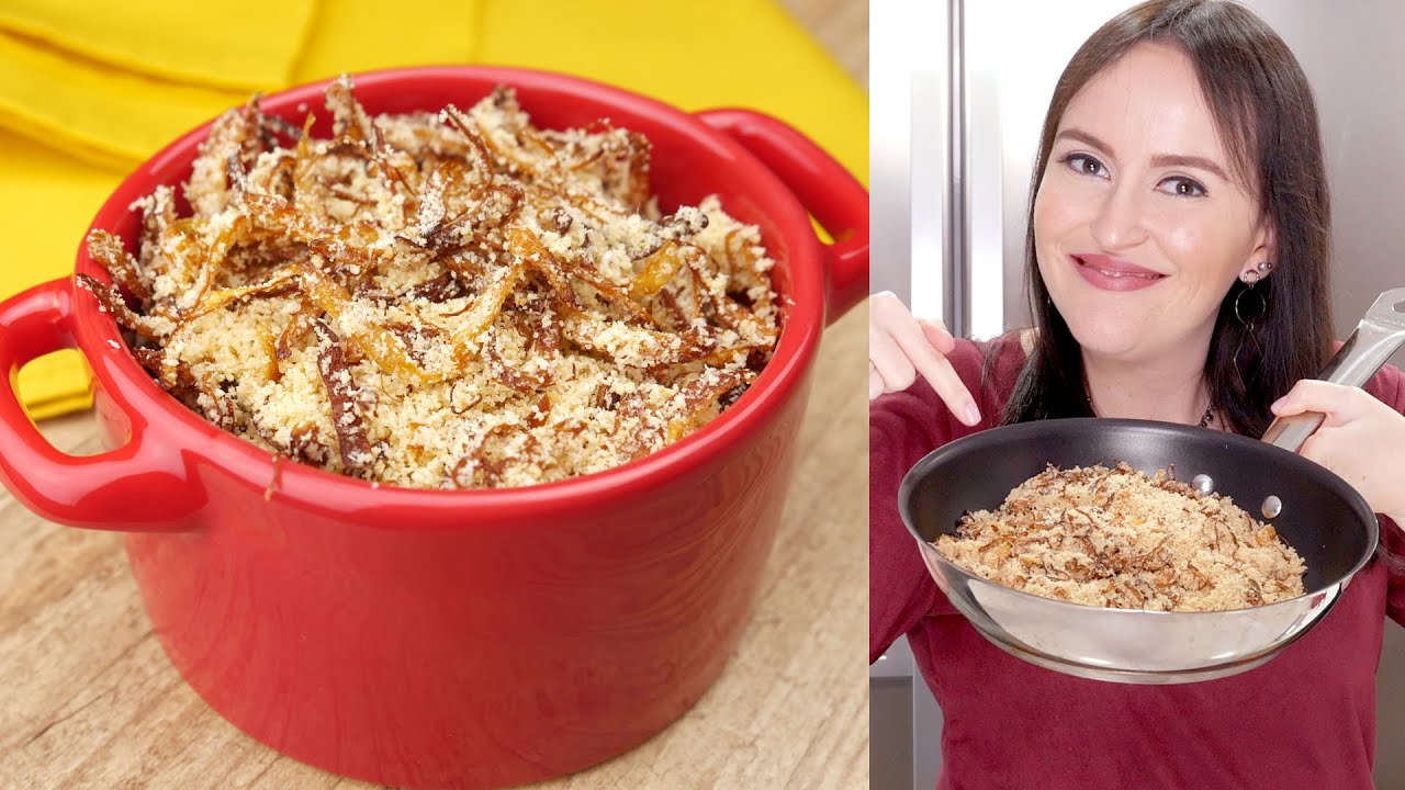 FAROFA DE CEBOLA CROCANTE FÁCIL - ECONÔMICA COM APENAS 5 INGREDIENTES | Cook'n Enjoy #634