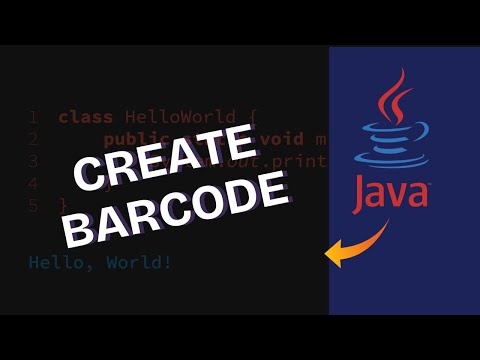 How to Create Simple Barcode in Java 2025?