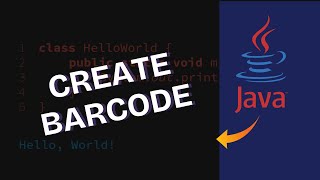How to Create Simple Barcode in Java 2025?