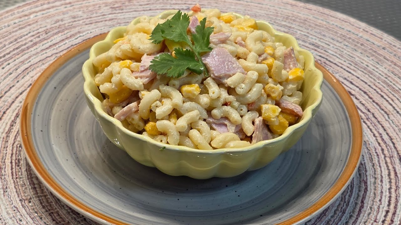 🥗 Ensalada de Pasta Cremosa  Fácil, Rápida y con Salsa Especial