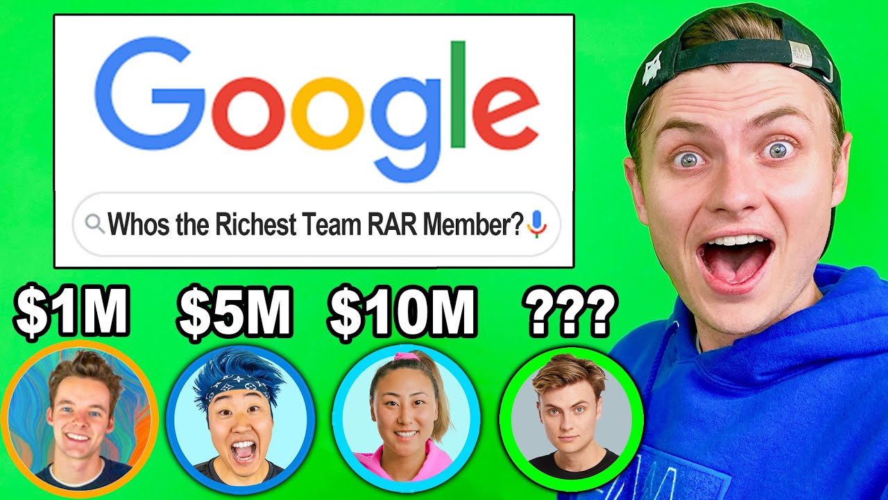I Googled My Net Worth!! (Who Is The Richest Team Rar Member?)