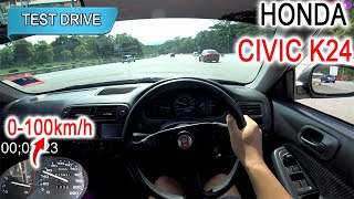 Part 1/2 | 1996 Honda Civic EK 4 Door K24 CL9 6MT | Malaysia #POV [Test Drive] [CC Subtitle]
