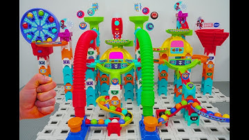 Vtech Marble Run Rolling Action | Marble Run Race ASMR | Pop Tubes Combination