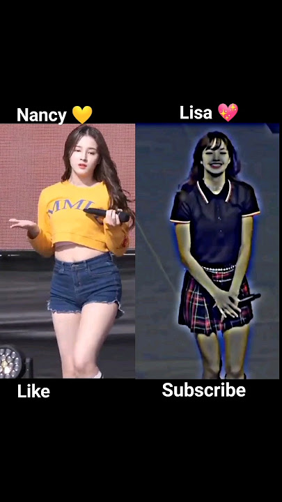 Nancy momoland vs Lisa Blacpink who is best # nancy # lisa # shorts..