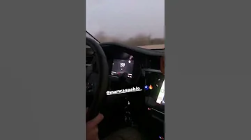 مروان بابلو وهو سايق الالماني بتاعته علي سرعة 200 