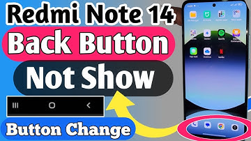 Redmi Note 14 Back Button Not show // How to enable Back button in Redmi Note 14
