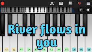 تعلم عزف معزوفة RIver flows in you  على البيانو للمبتدئين ( عزف بطيء)